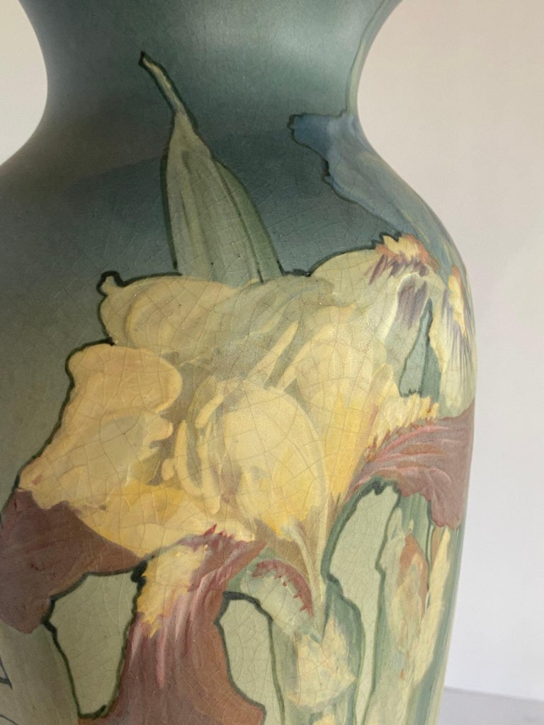 Art Nouveau Hand-Painted Art Pottery Vase by Weller Pottery - 10