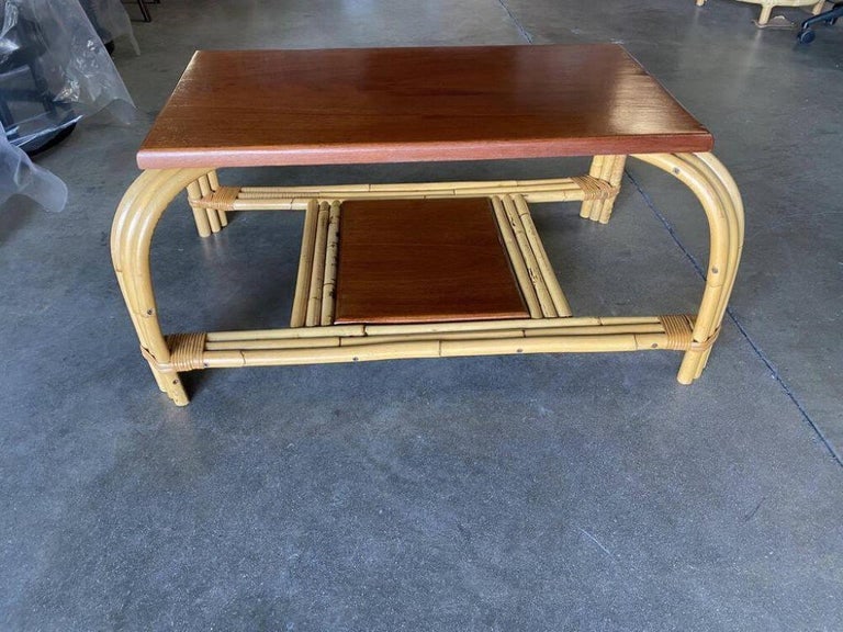 Restored "1949er" Rattan Lounge Chair & Sofa Livingroom Set - 11