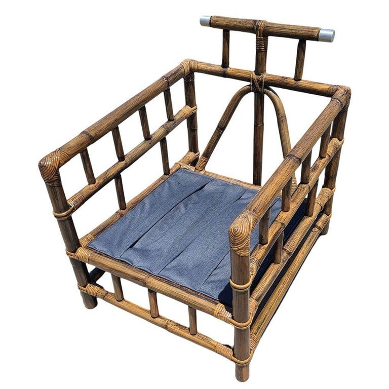Restored 8 Piece "Far Horizon" Rattan Livingroom Set by John Wisner For Ficks - 12