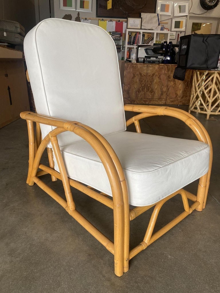 Restored 1940's Transition Rattan Recliner Lounge Chair - 4