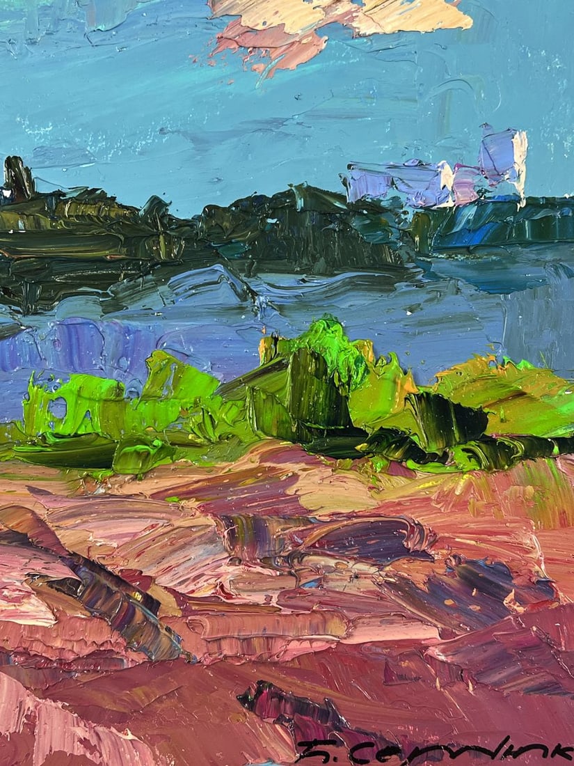 Oil painting Pond near a small island Boris Serdyuk - 10