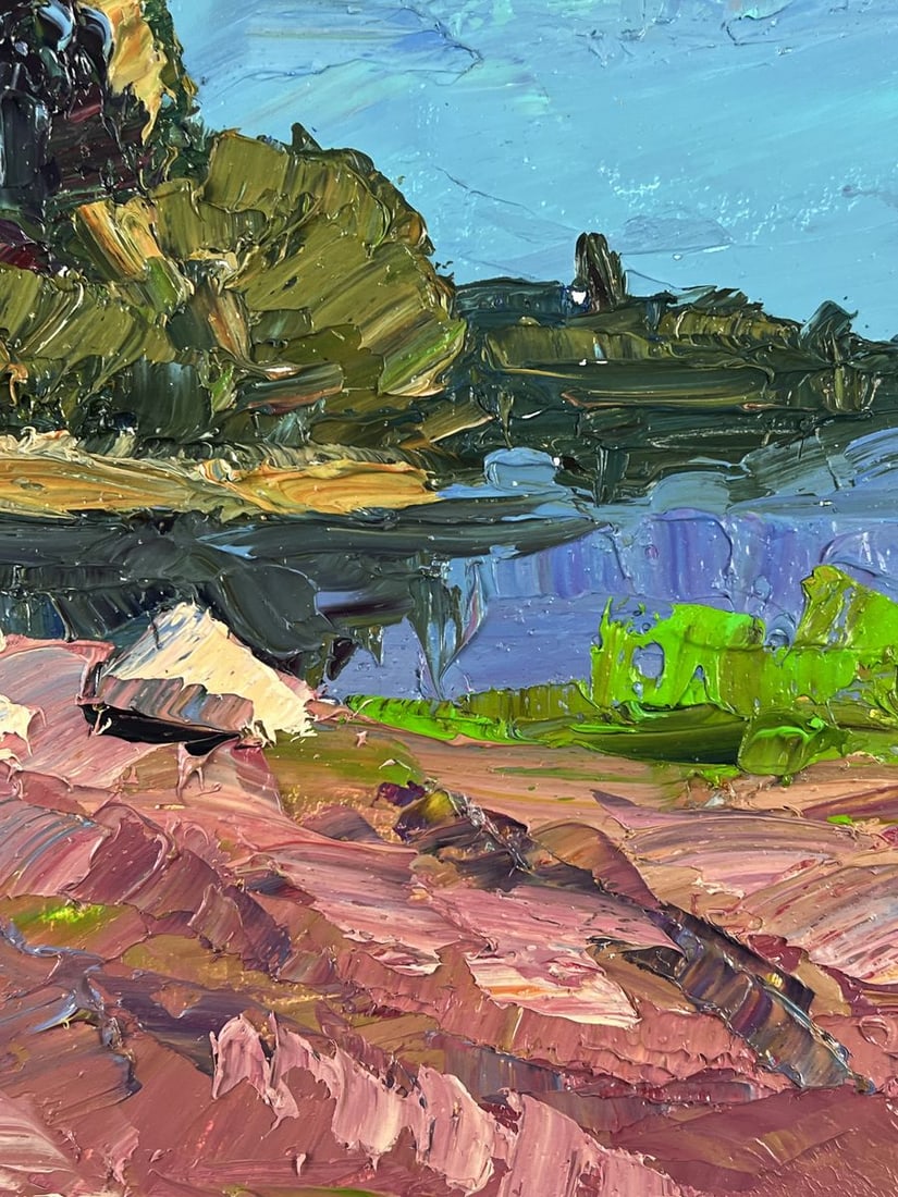 Oil painting Pond near a small island Boris Serdyuk - 7