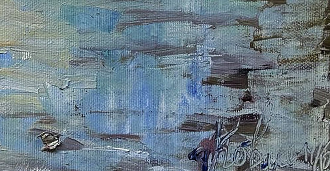 Oil painting River Boat Trip Ivan Kovalenko - 6