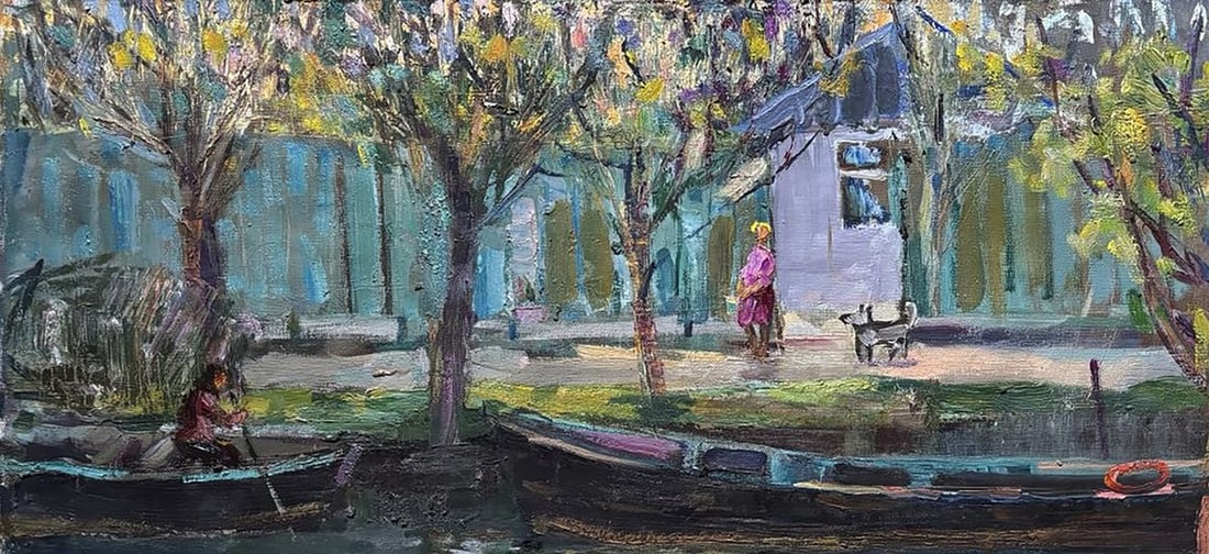 Oil painting Life by the River Ivan Kovalenko - 2