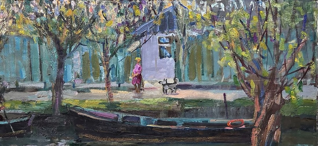 Oil painting Life by the River Ivan Kovalenko - 3