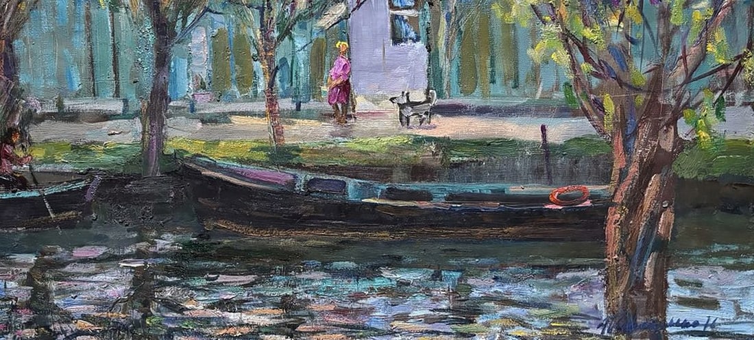 Oil painting Life by the River Ivan Kovalenko - 5