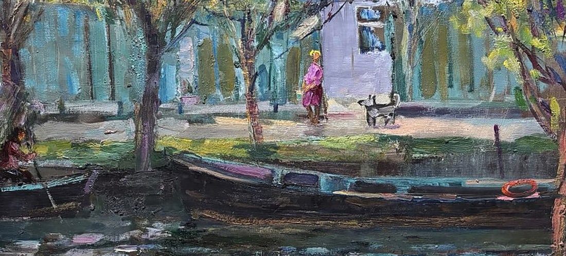 Oil painting Life by the River Ivan Kovalenko - 6