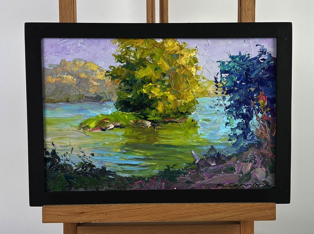 Oil painting A river along the forest Boris Serdyuk (1 of 11)
