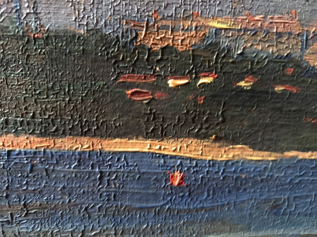 Oil painting Distant evening shore Yuriy Egorov - 6