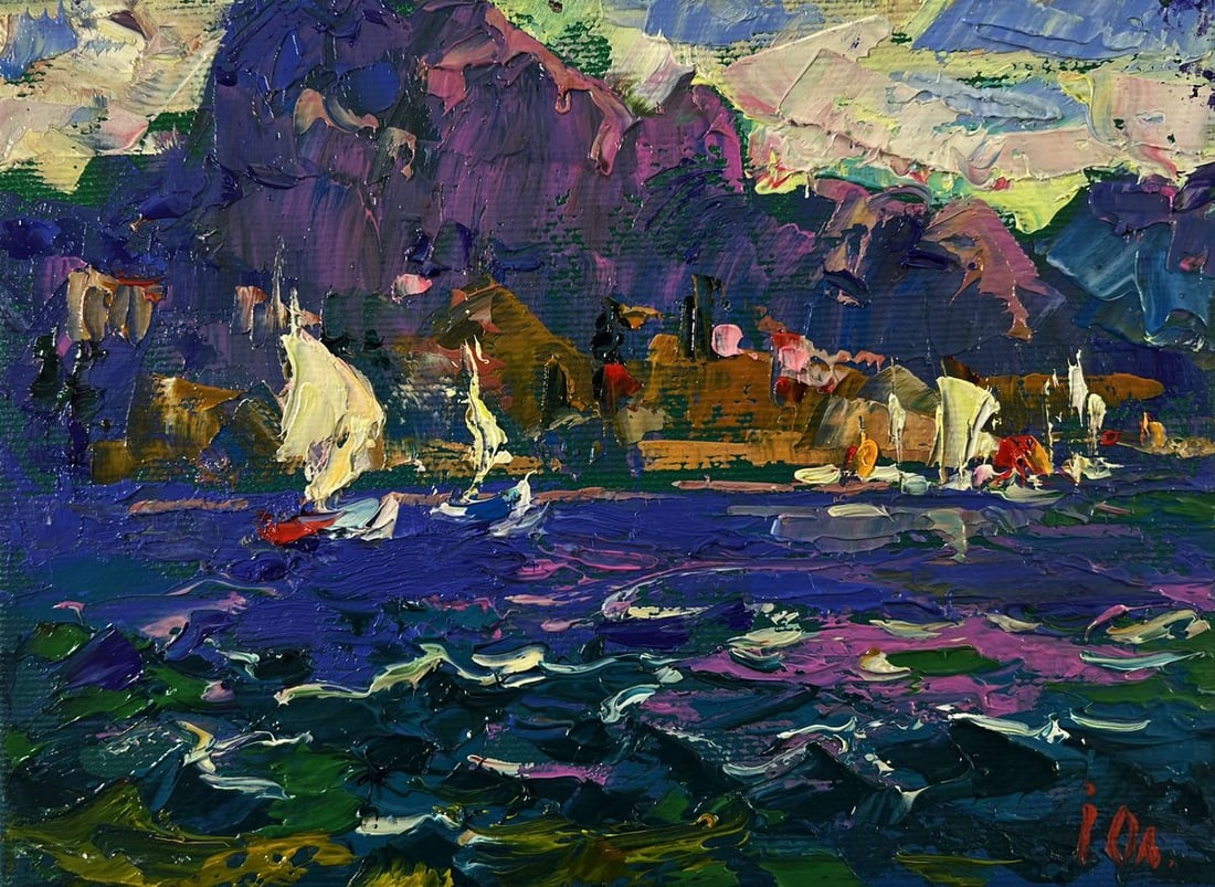 Oil painting Summer river breeze Oleksiy Ivanyuk - 3