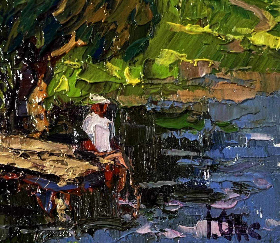 Oil painting The coast at sunset Oksana Ivanyuk - 5