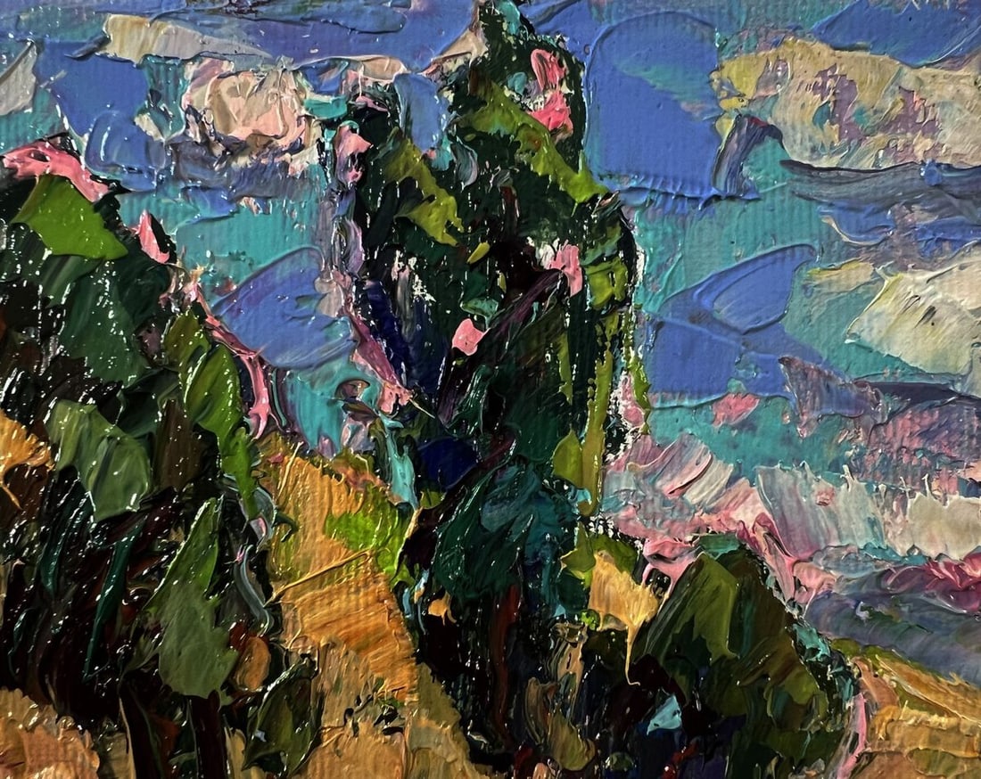 Oil painting Over the river Oksana Ivanyuk - 4