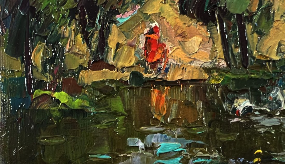 Oil painting Over the river Oksana Ivanyuk - 6