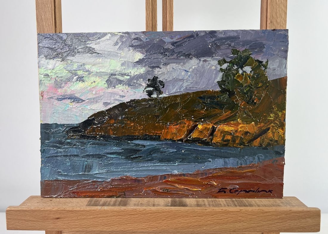 Oil painting The gray day is silent Boris Serdyuk (1 of 8)