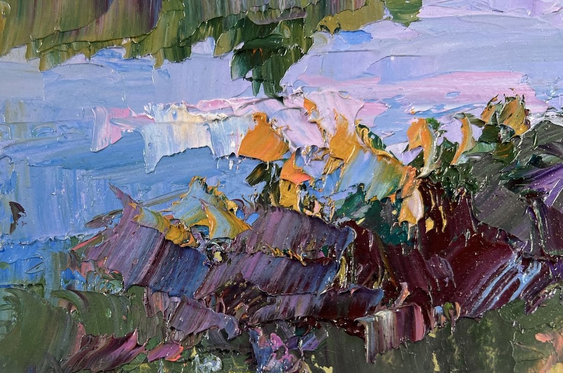 Oil painting Where the river whispers to the grass Boris Serdyuk - 6