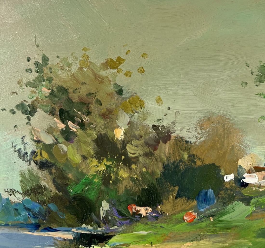 Oil painting Boat near the shore Yuriy Suprunchuk - 5