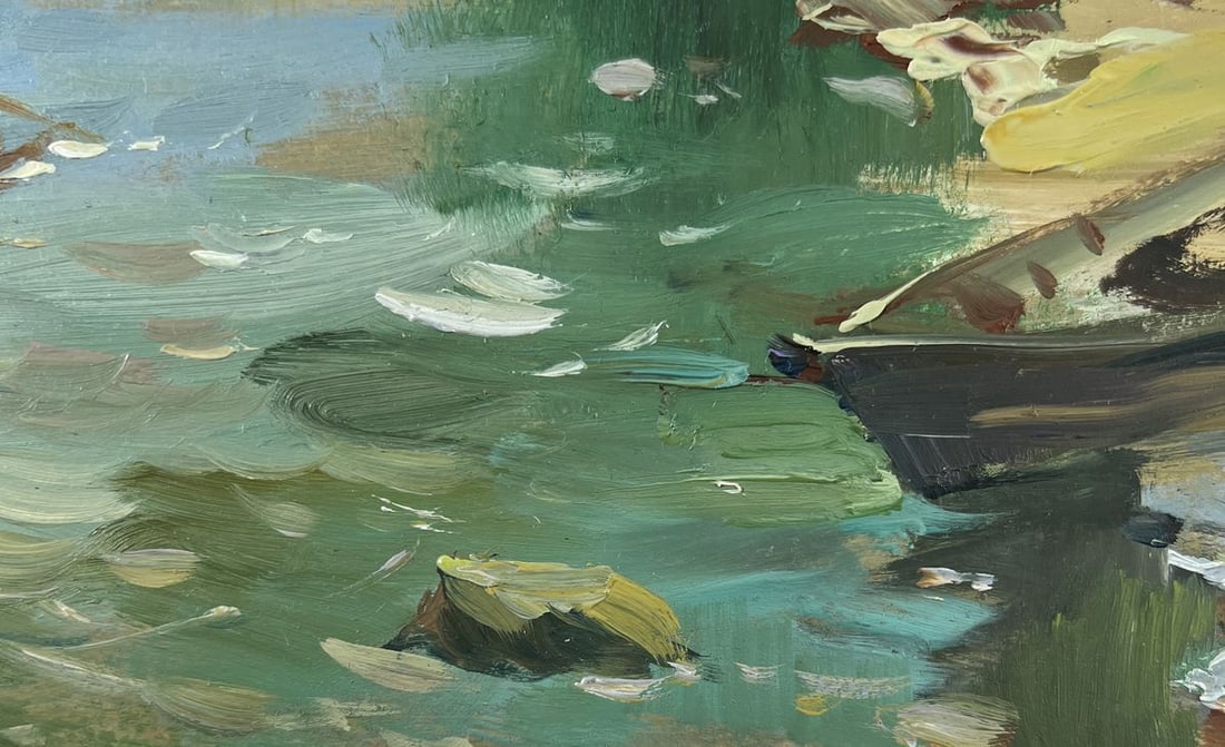 Oil painting Boat near the shore Yuriy Suprunchuk - 8