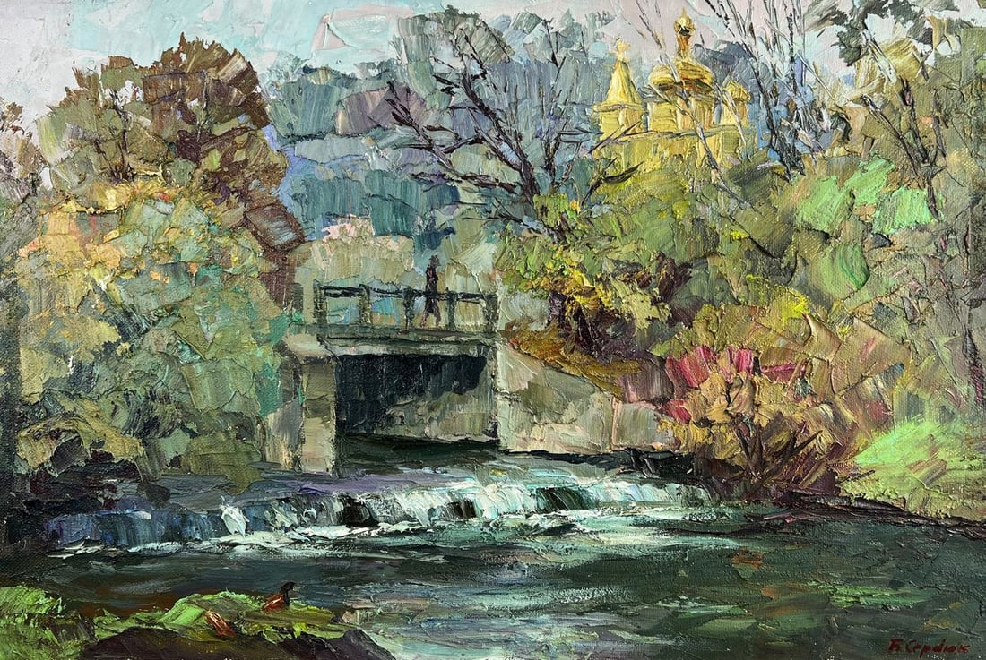 Oil painting Morning embroidered with rays Boris Serdyuk - 3