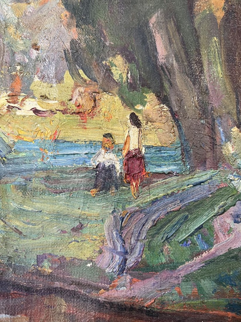 Oil painting A river flows through the steppe Yuri Lyubavin - 10