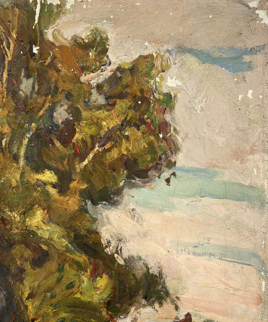 Oil painting A river flows through the steppe Yuri Lyubavin - 2