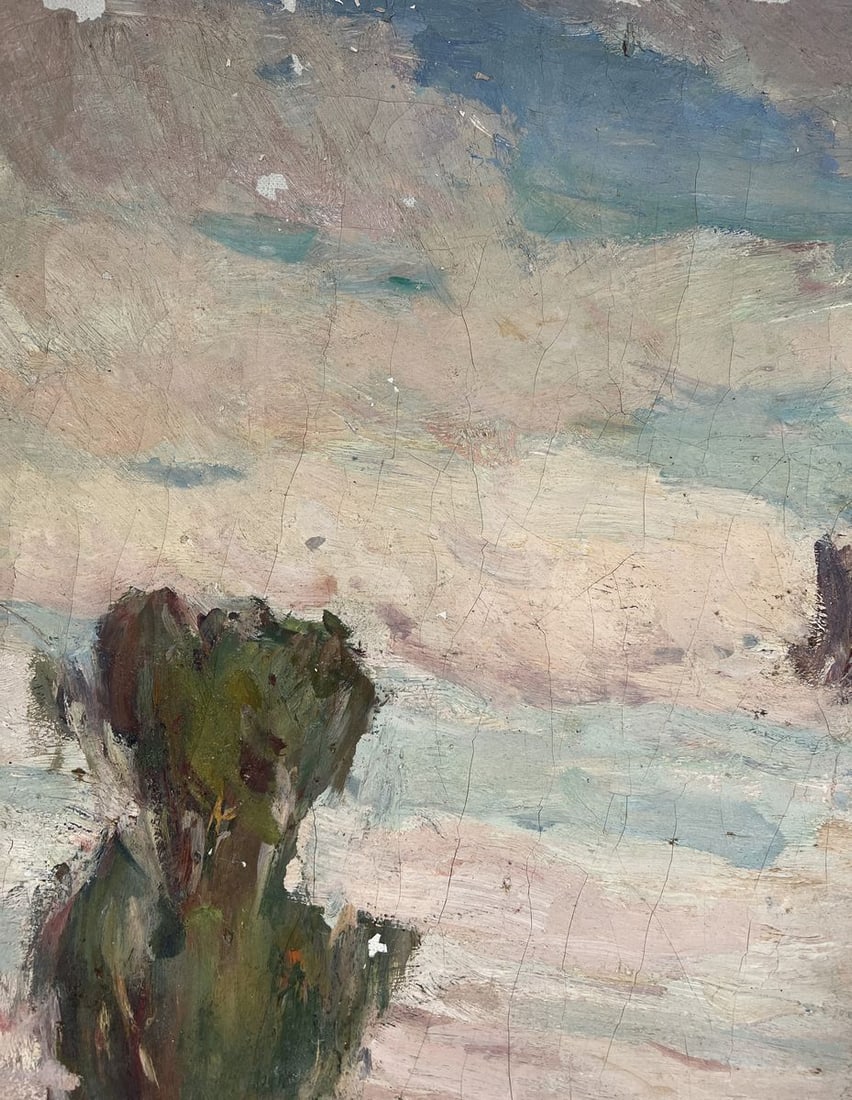 Oil painting A river flows through the steppe Yuri Lyubavin - 4