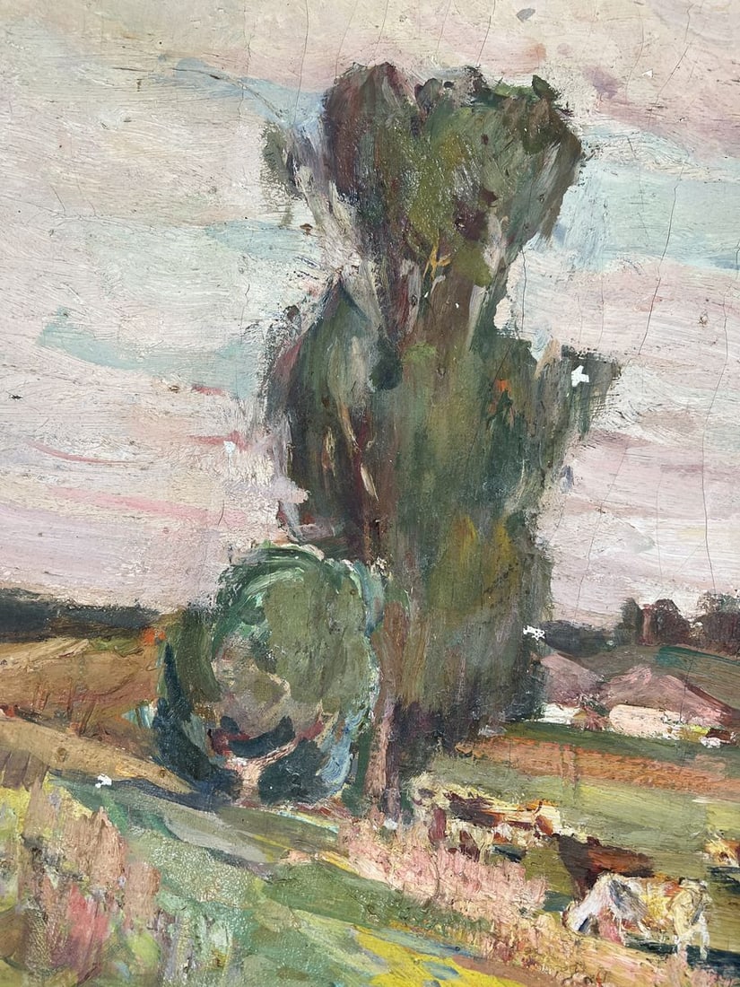 Oil painting A river flows through the steppe Yuri Lyubavin - 5