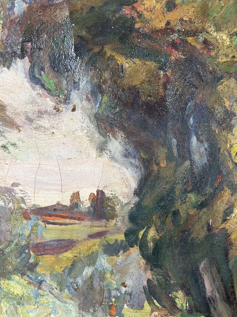 Oil painting A river flows through the steppe Yuri Lyubavin - 7