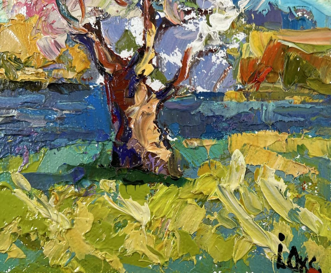 Oil painting Early spring morning Oksana Kalenyuk - 5
