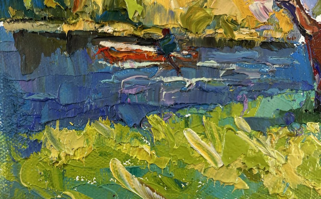 Oil painting Early spring morning Oksana Kalenyuk - 6