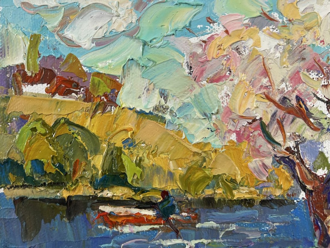 Oil painting Early spring morning Oksana Kalenyuk - 7