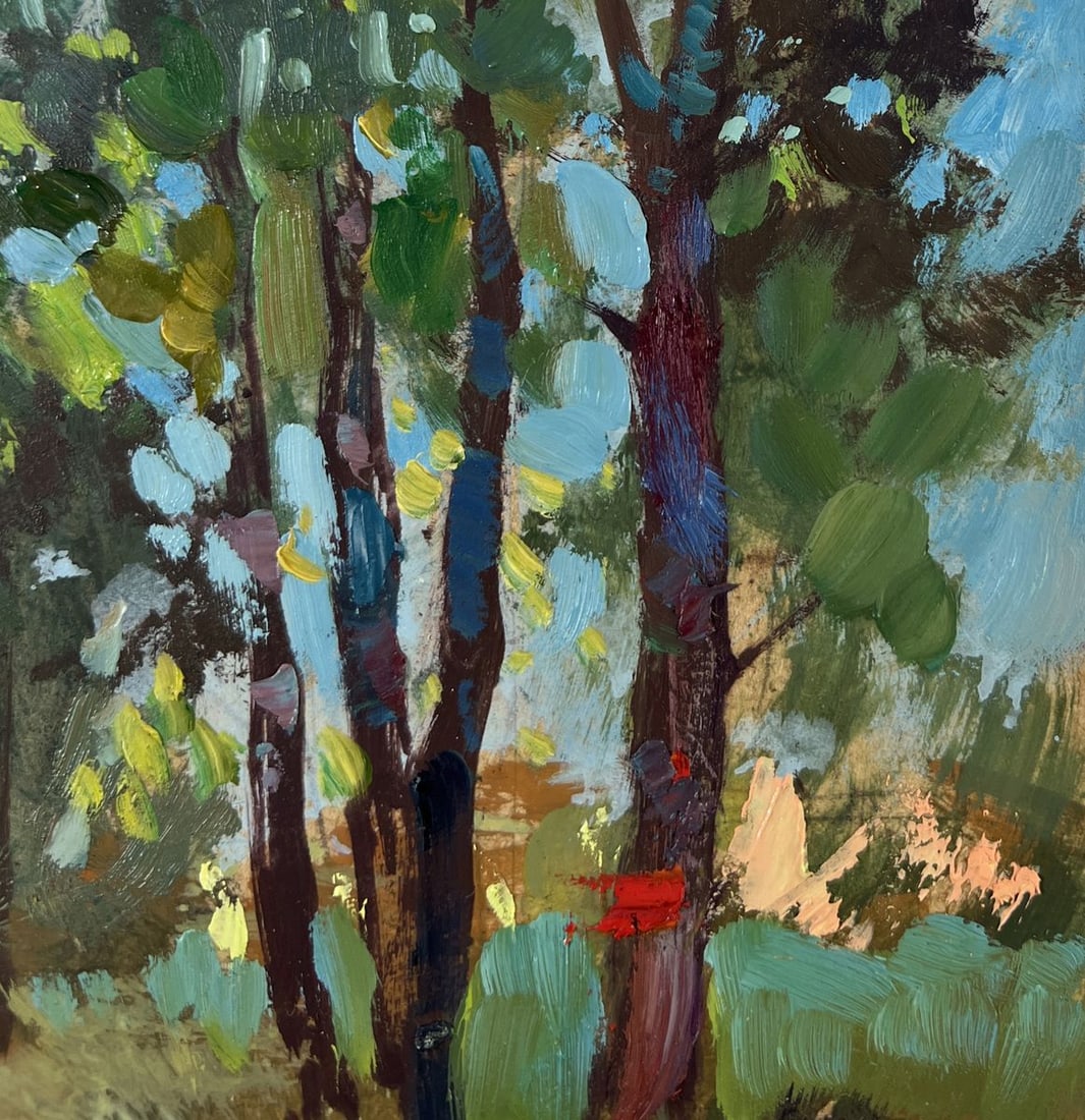 Oil painting Quiet forest river Yuriy Suprunchuk - 4