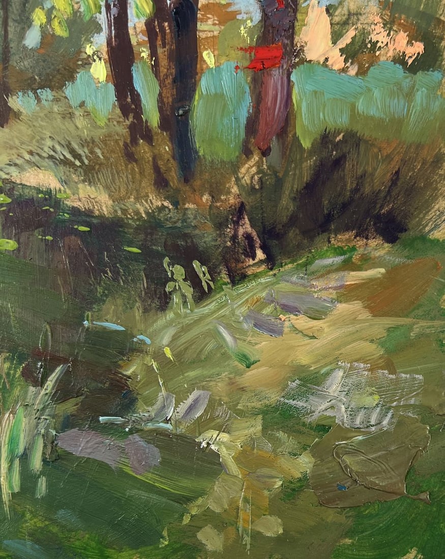 Oil painting Quiet forest river Yuriy Suprunchuk - 9