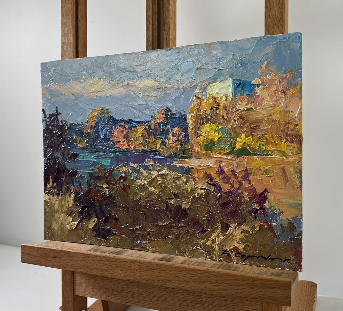 Oil painting August summer day Boris Serdyuk - 2