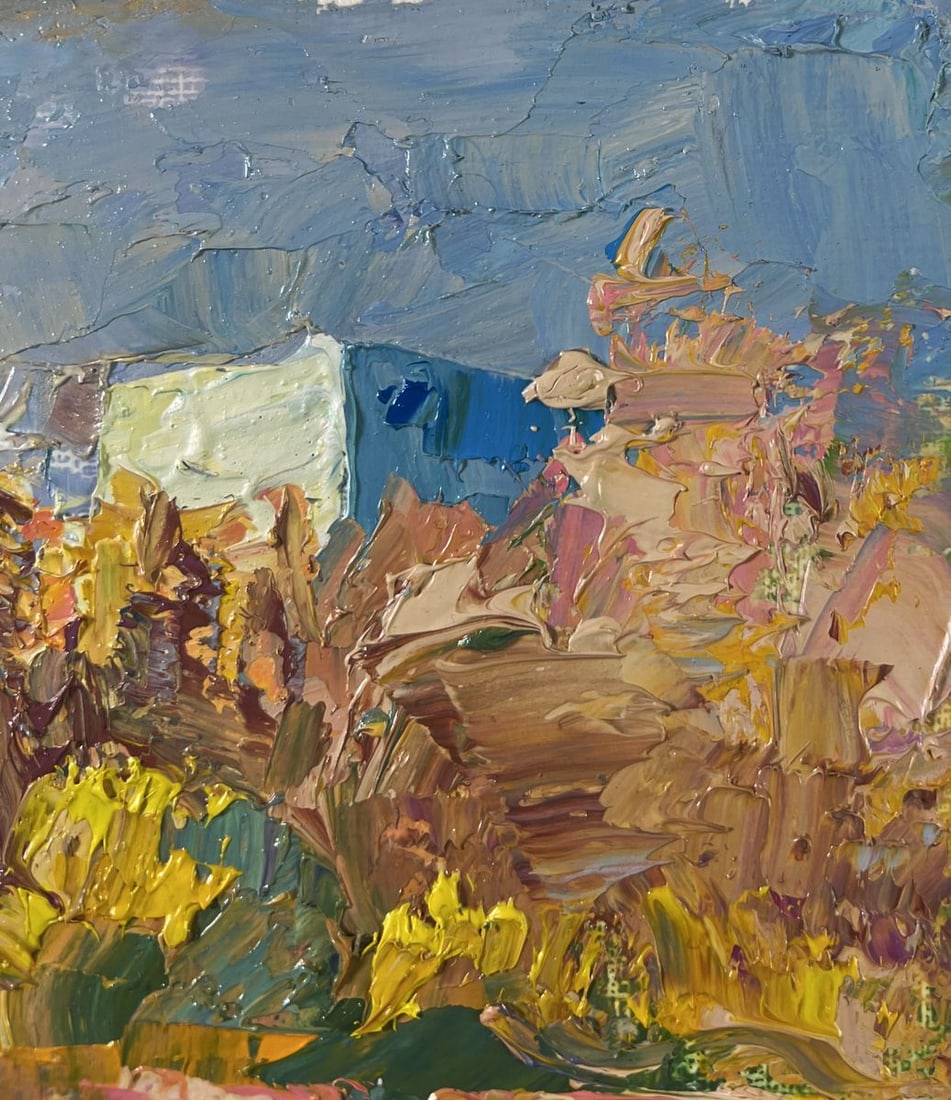 Oil painting August summer day Boris Serdyuk - 4