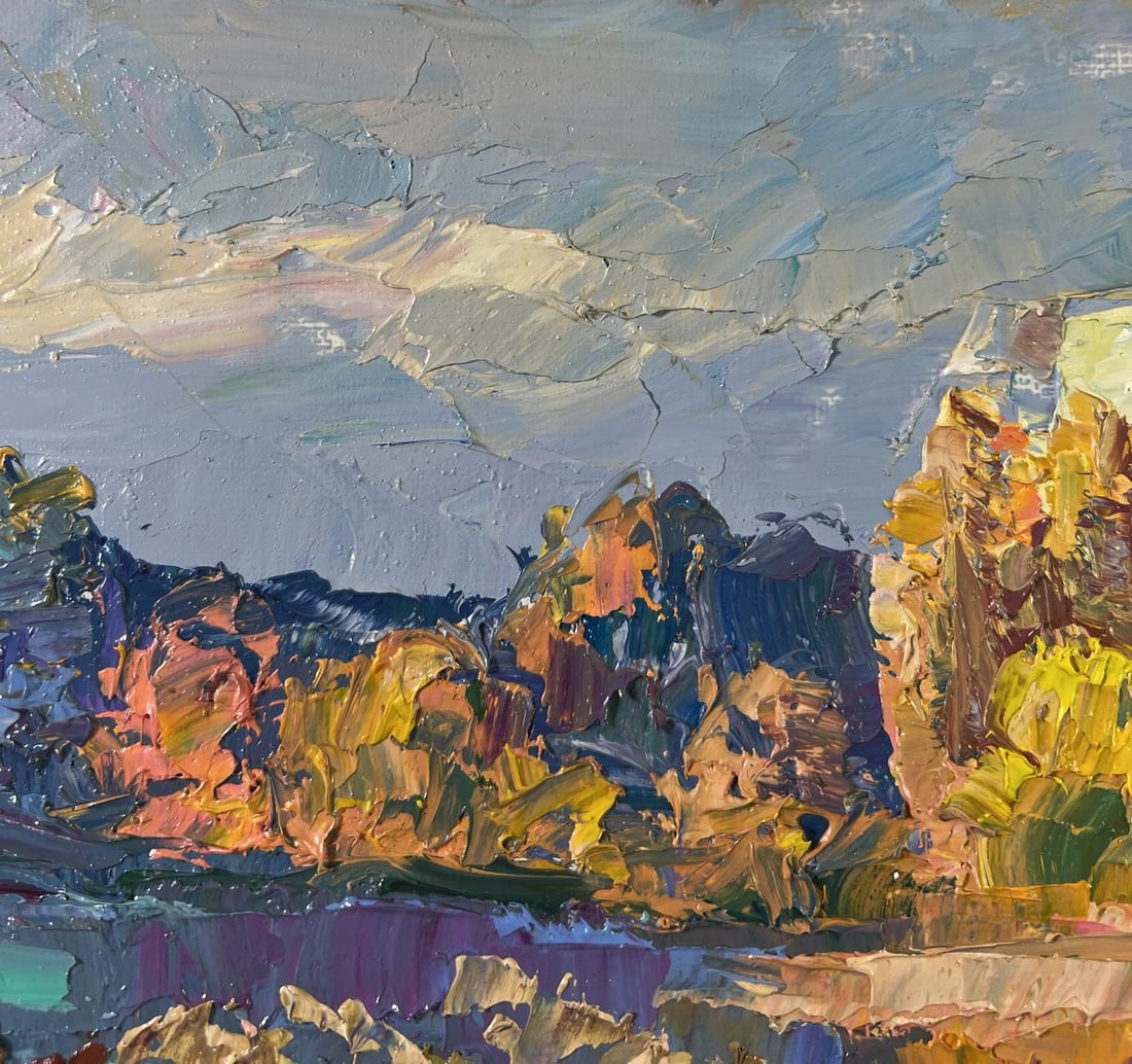 Oil painting August summer day Boris Serdyuk - 5