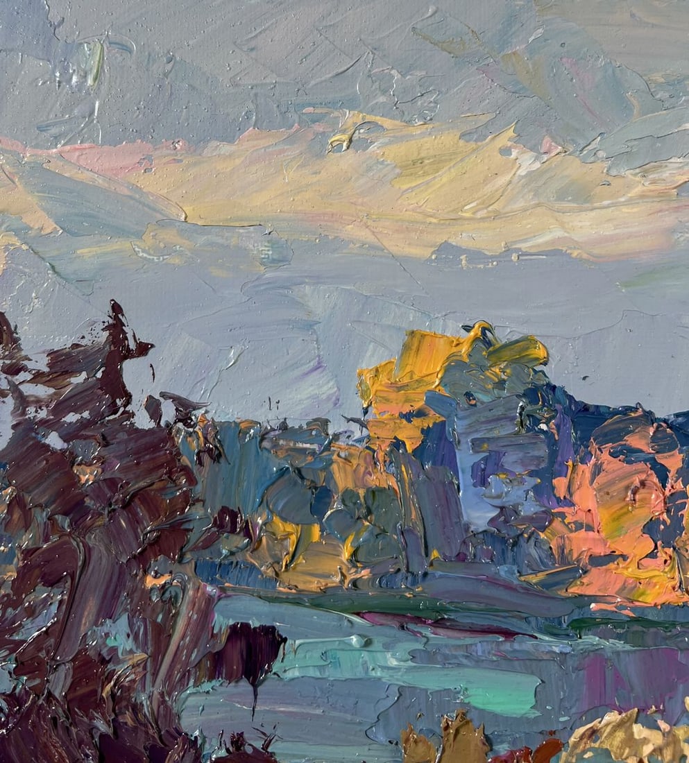 Oil painting August summer day Boris Serdyuk - 6