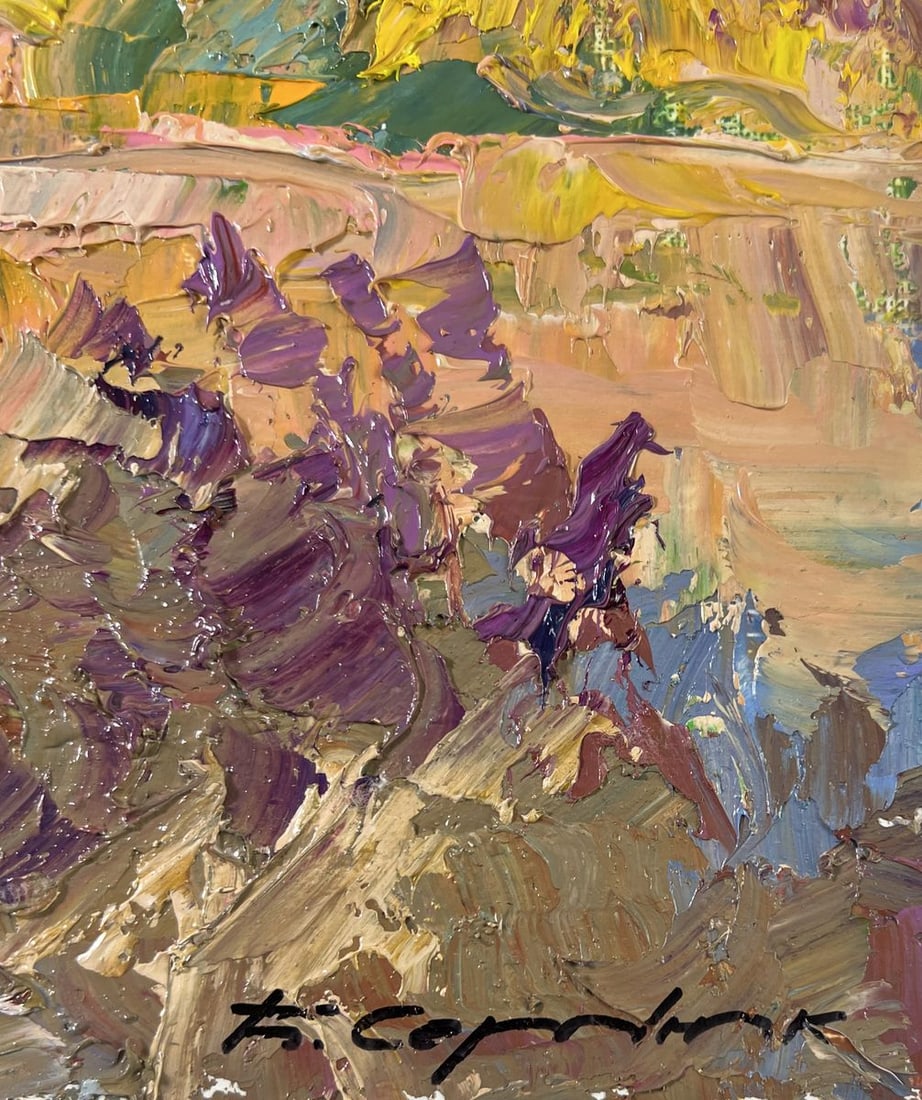 Oil painting August summer day Boris Serdyuk - 9