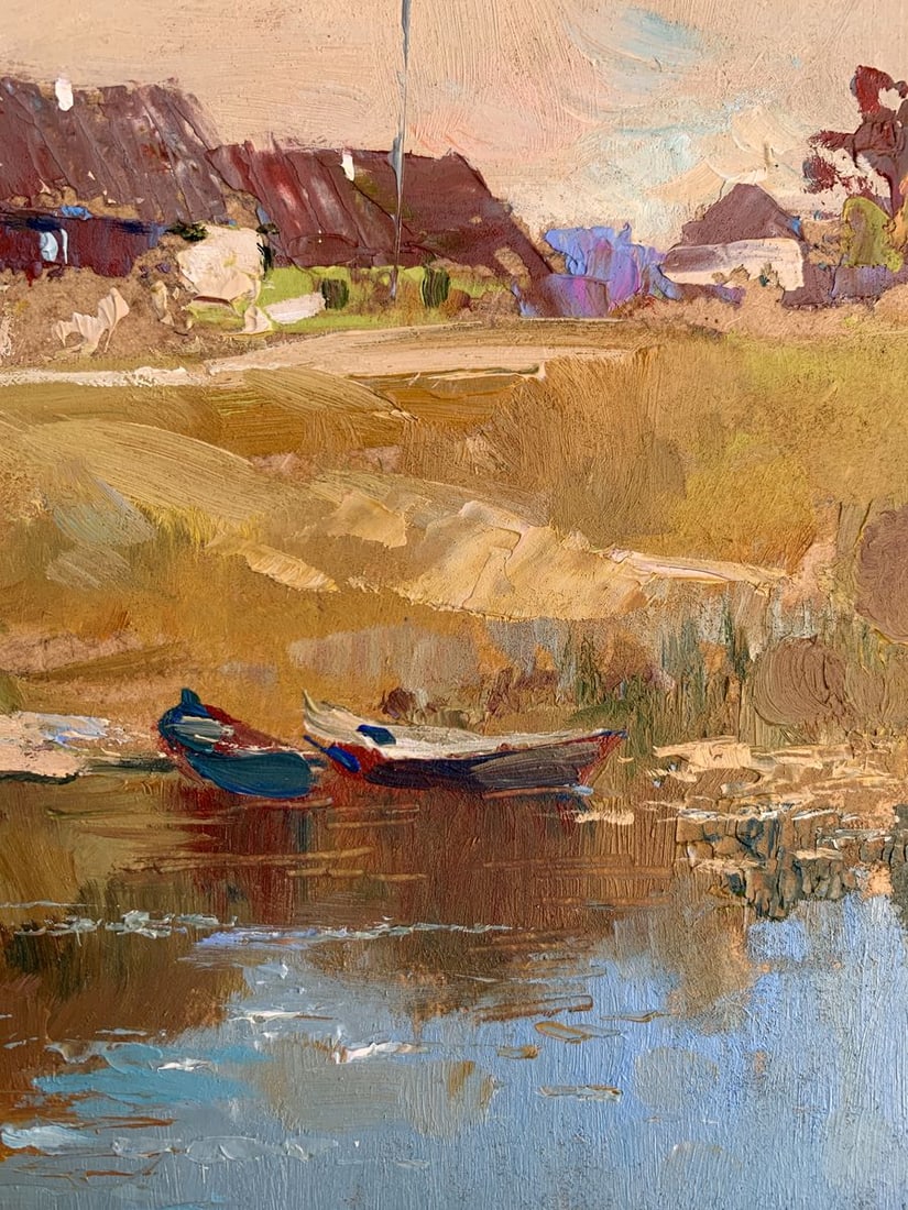 Oil painting Village life Yuriy Suprunchuk - 11