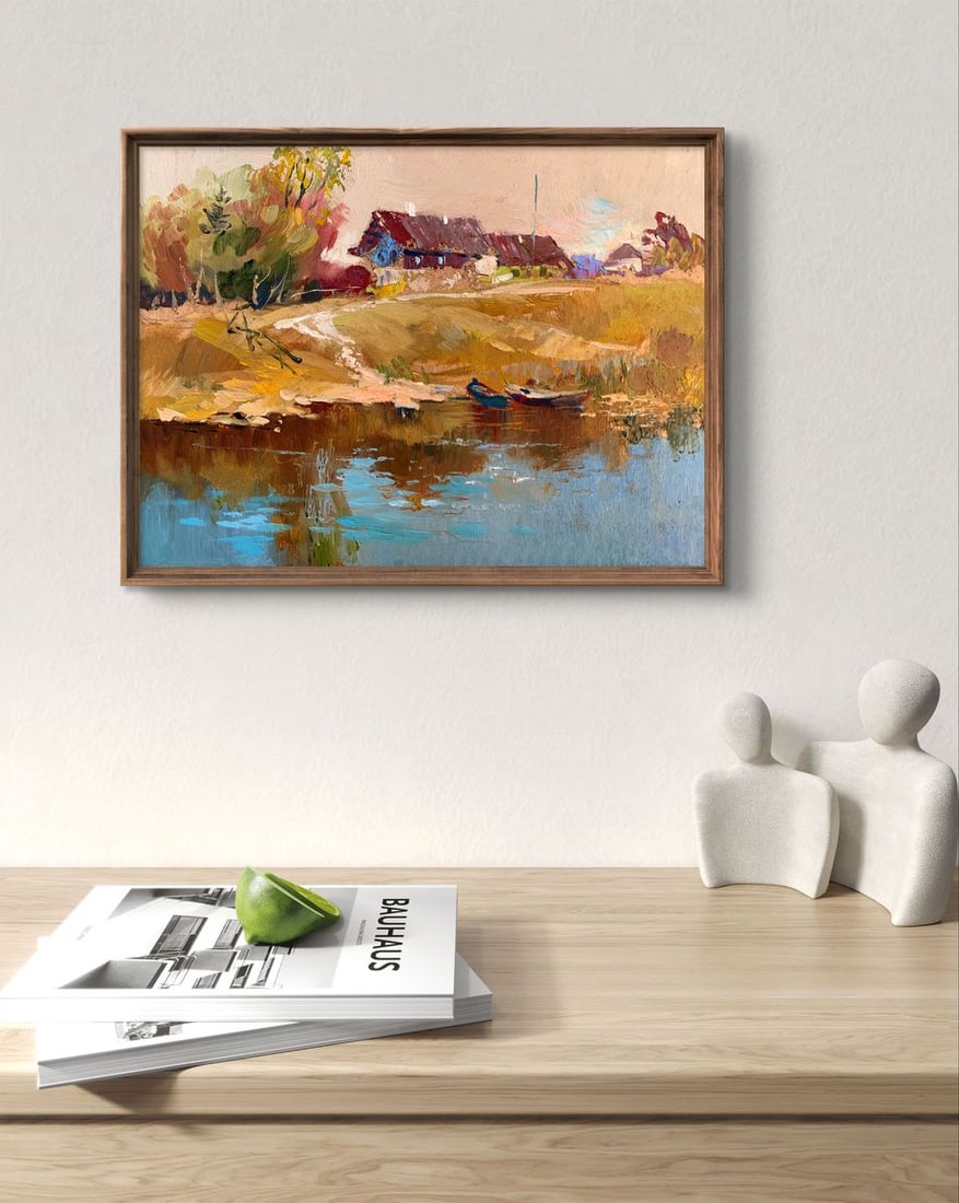 Oil painting Village life Yuriy Suprunchuk - 2