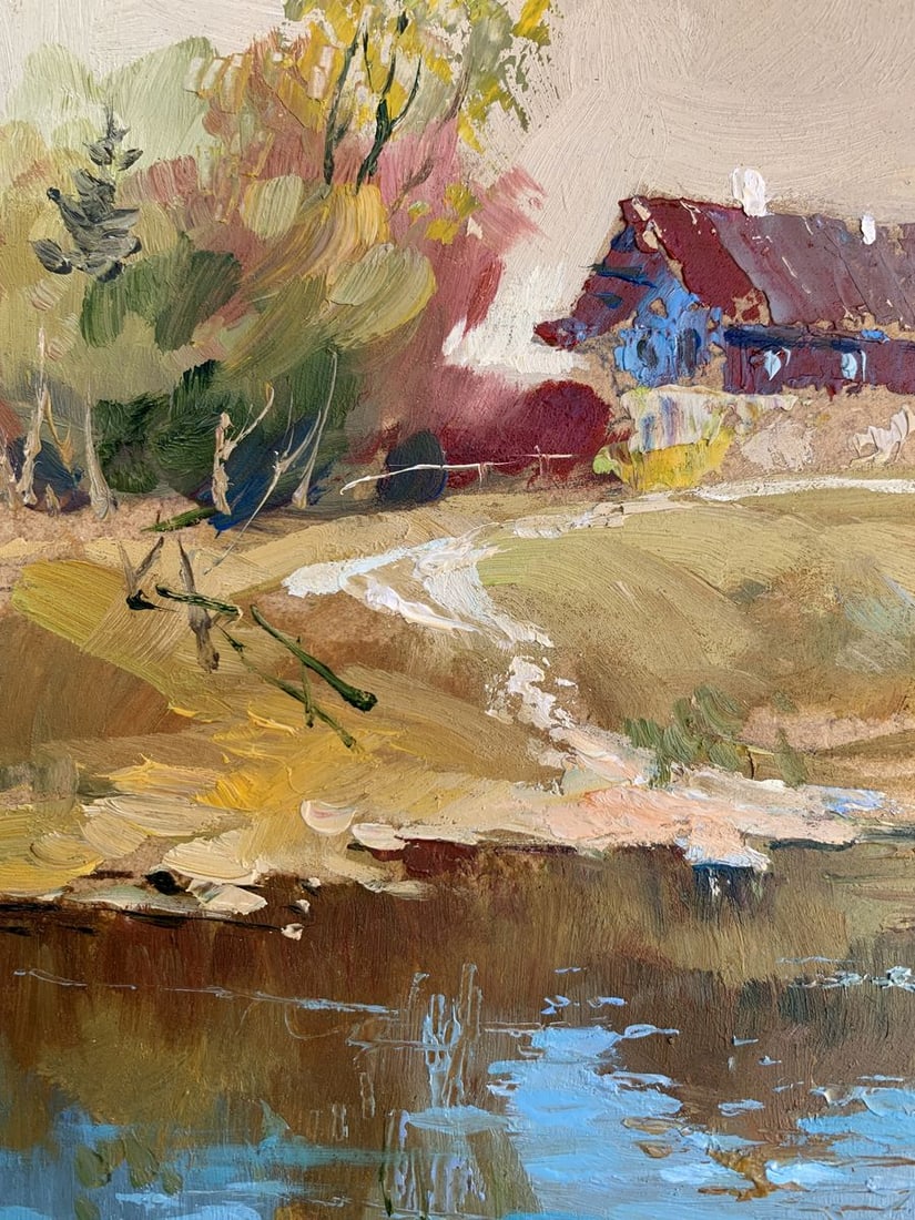 Oil painting Village life Yuriy Suprunchuk - 4