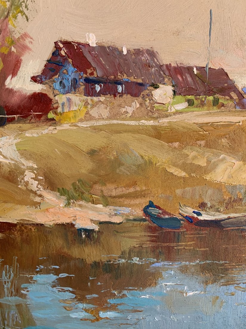 Oil painting Village life Yuriy Suprunchuk - 7