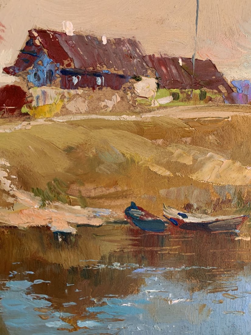 Oil painting Village life Yuriy Suprunchuk - 8