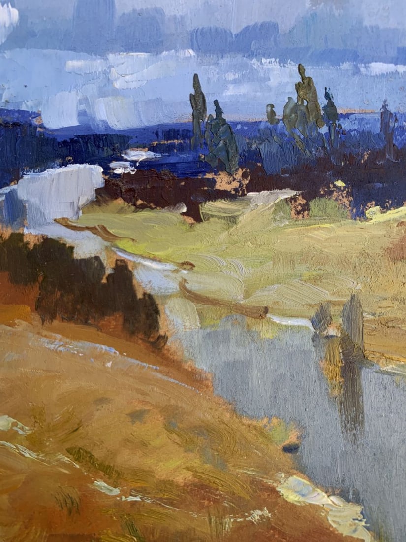 Oil painting The river flows into the distance Yuriy Suprunchuk - 10