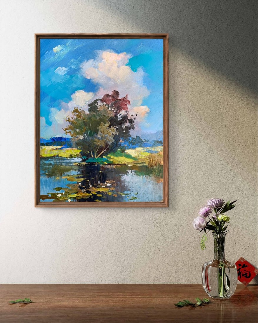 Oil painting Memory of a place in nature Yuriy Suprunchuk - 2