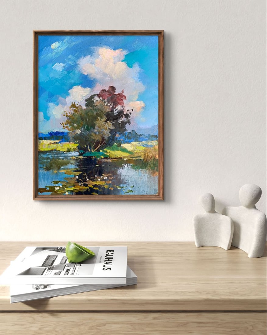 Oil painting Memory of a place in nature Yuriy Suprunchuk - 3