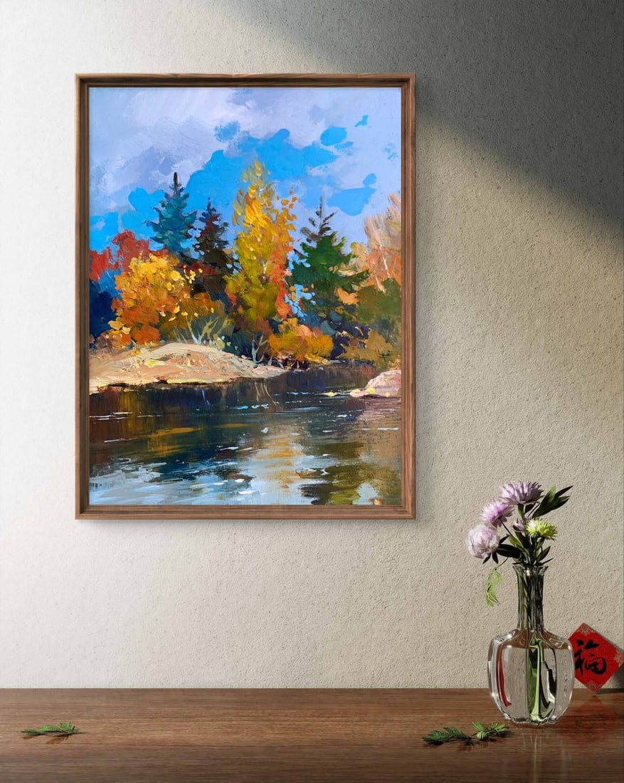 Oil painting Here comes autumn Yuriy Suprunchuk - 2