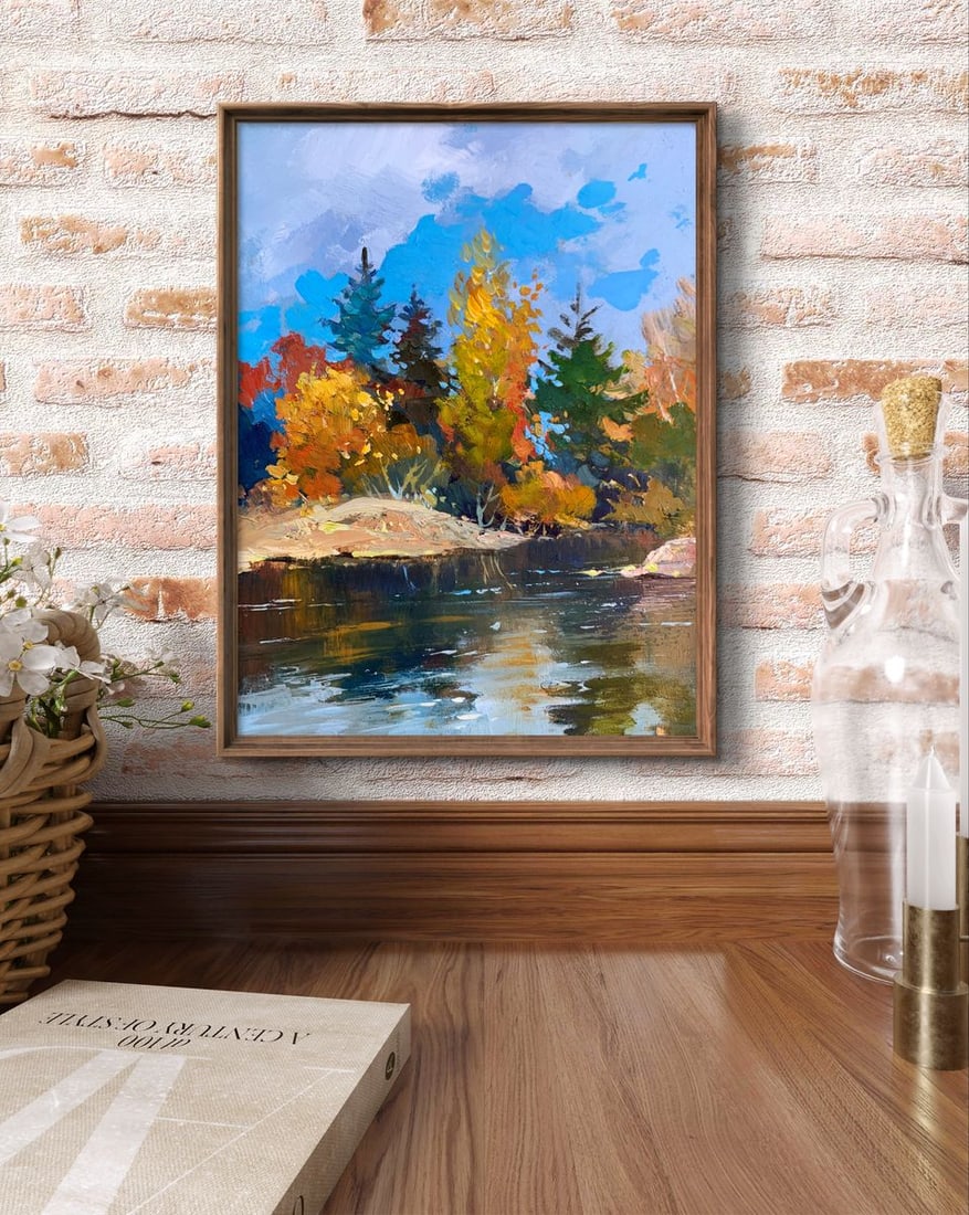 Oil painting Here comes autumn Yuriy Suprunchuk - 3