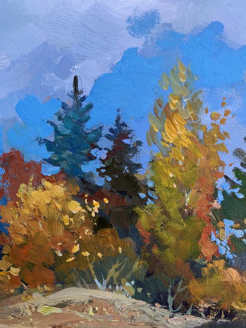 Oil painting Here comes autumn Yuriy Suprunchuk - 4