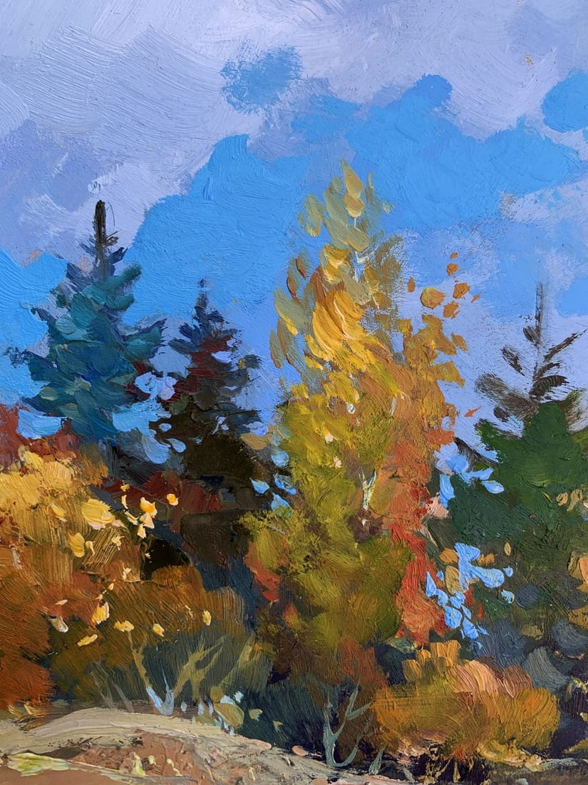 Oil painting Here comes autumn Yuriy Suprunchuk - 5