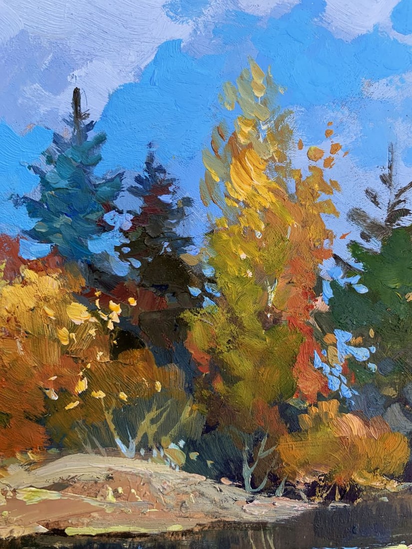 Oil painting Here comes autumn Yuriy Suprunchuk - 7